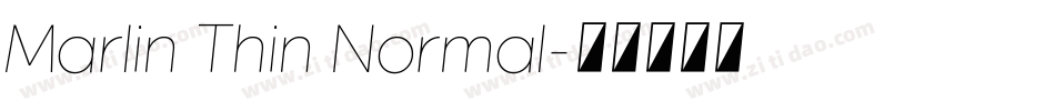 Marlin Thin Normal字体转换